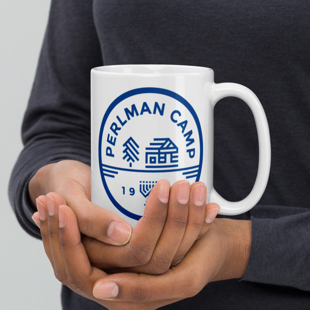 White glossy mug