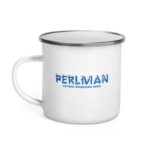 Alumni Weekend Logs Enamel Mug