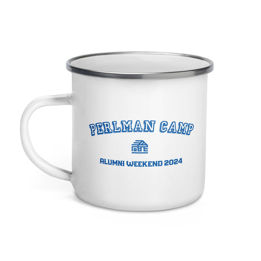 Perlman Alumni Weekend 2024 Enamel Mug