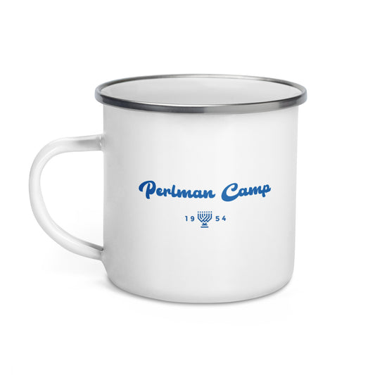 Perlman Menorah Enamel Mug