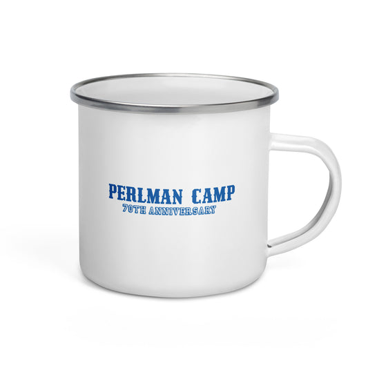 Perlman 70th Anniversary Enamel Mug