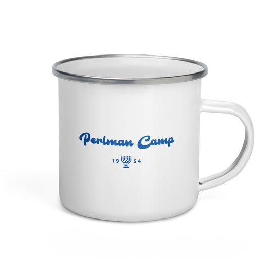 Perlman Menorah Enamel Mug