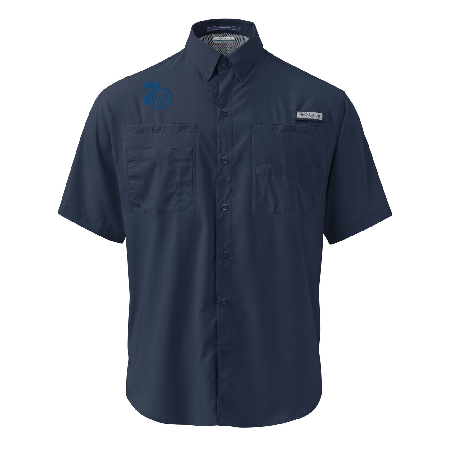 70th Anniversary Men’s Columbia short sleeve button shirt