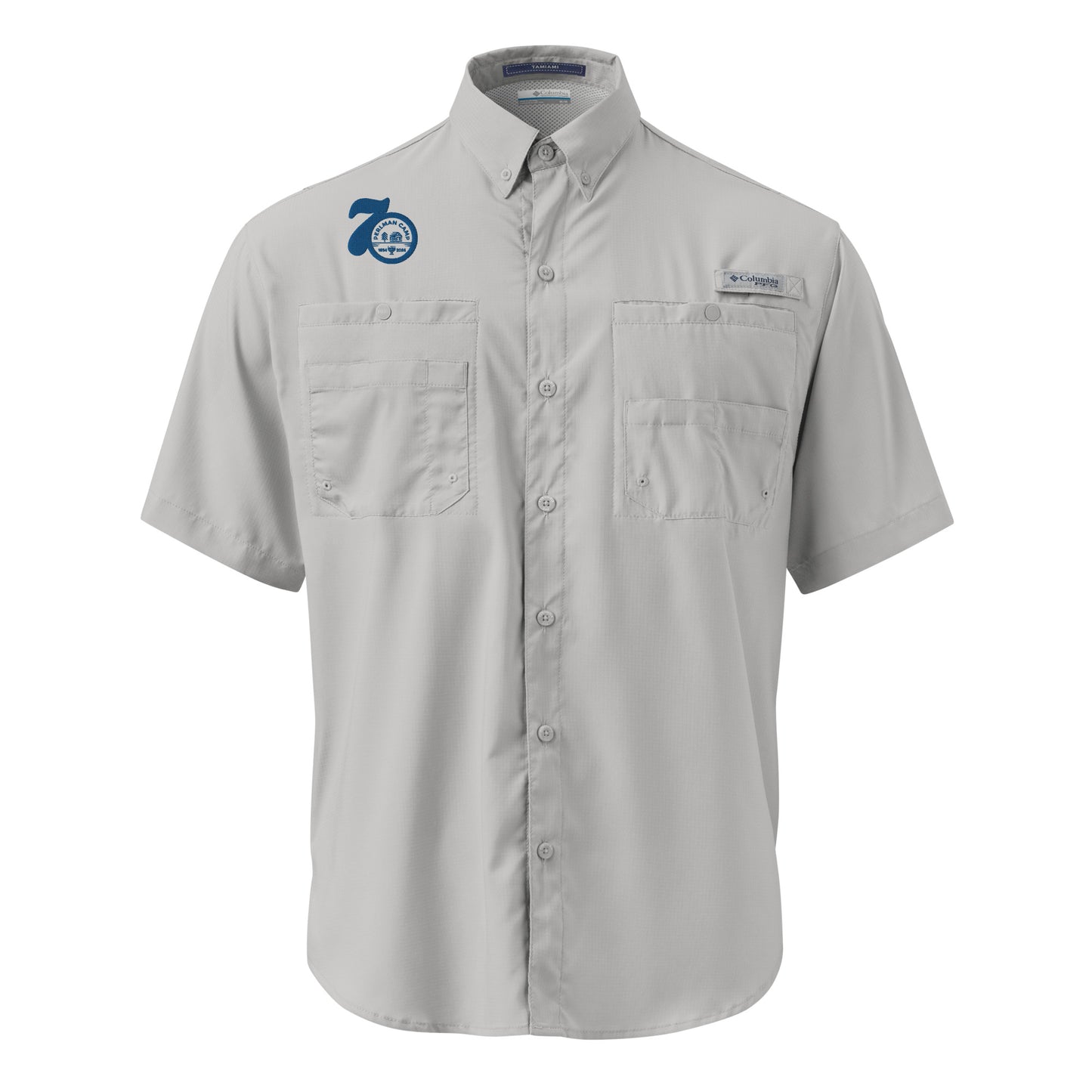 70th Anniversary Men’s Columbia short sleeve button shirt